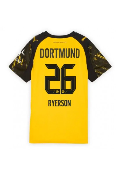 Borussia Dortmund Julian Ryerson #26 Jalkapallovaatteet Naisten Kotipaita 2025-26 Lyhythihainen Borussia Dortmund Julian Ryerson #26 Jalkapallovaatteet Naisten Kotipaita 2025-26 Lyhythihainen